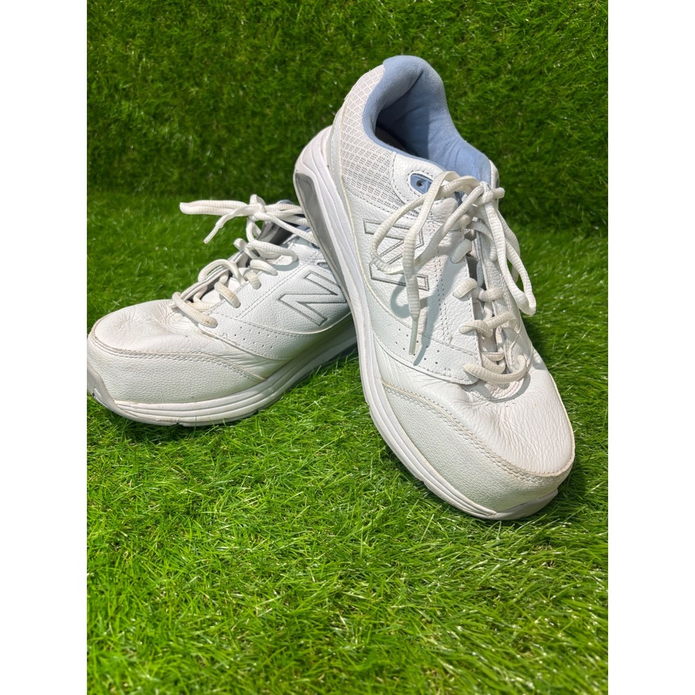 New Balance 928v3 Women 11 2E Wide White Blue Leather Walking Shoes WW928WB3